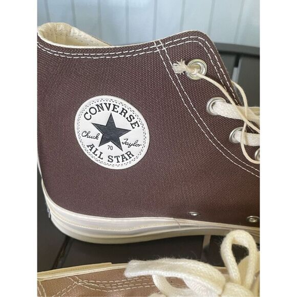 NWOB Converse Chuck Taylor All Star High Top Color Block Sneakers Brown Tan 11.5 - Picture 10 of 16